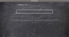 Desktop Screenshot of celebone.com